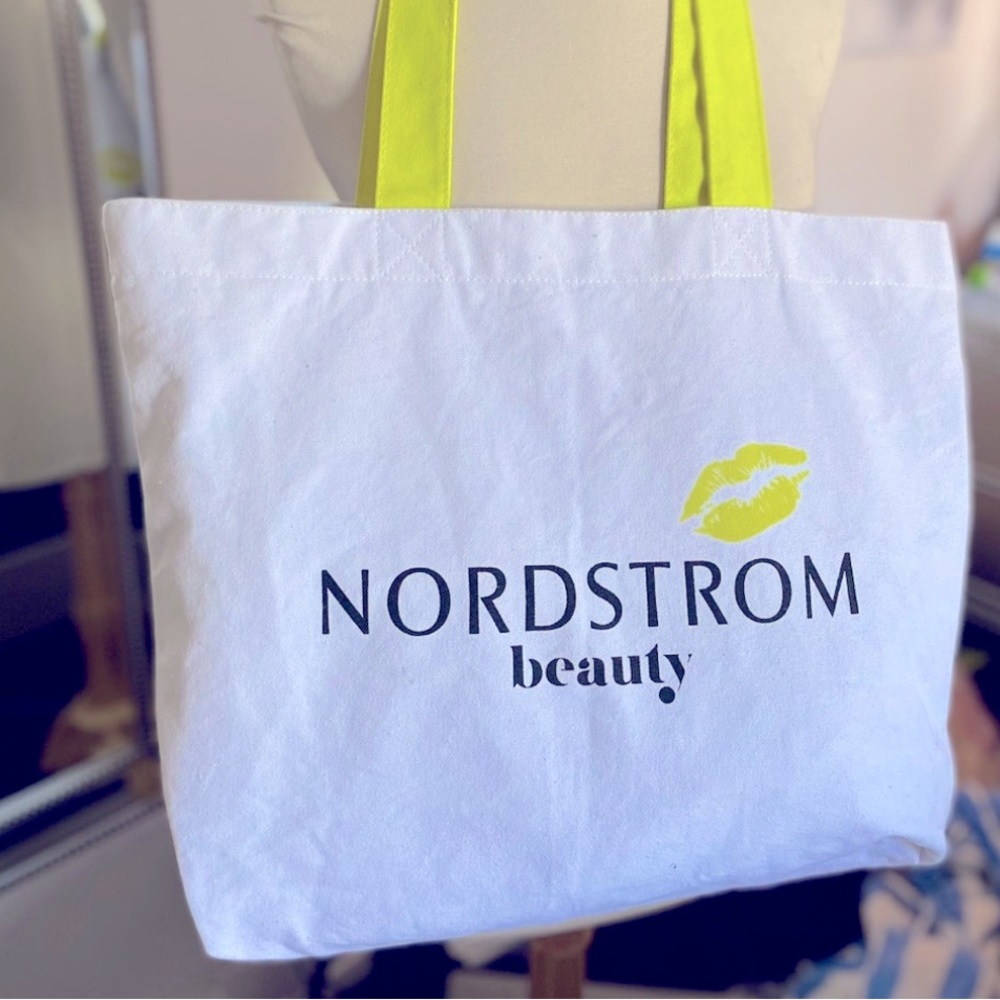 Nordstrom Beauty Canvas Large Tote Bag